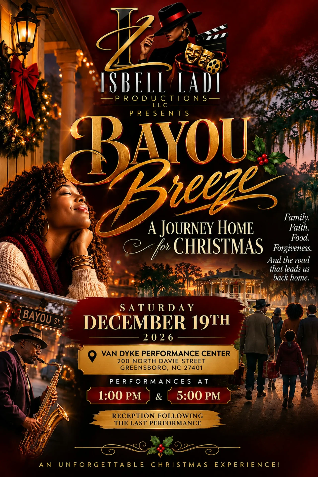 Bayou Breeze: A Journey Home for Christmas — official show poster